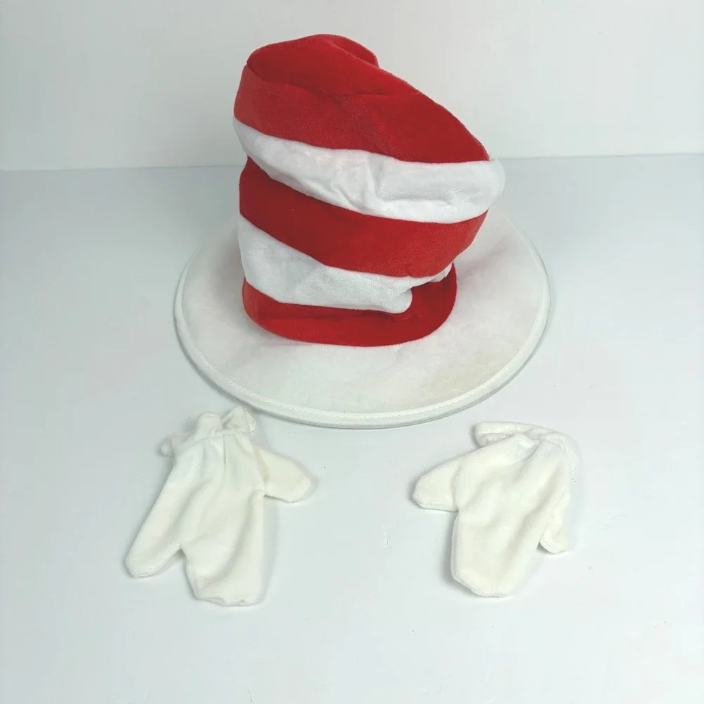 Dr Seuss The Cat in the Hat Jumpsuit Costume Toddler 2T Spirit Halloween Black